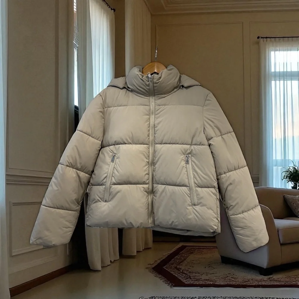 Puffit Detachable Hooded Puffer Jacket. NWT